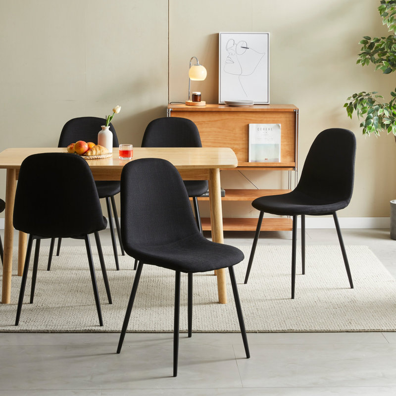 Brayden Studio Deitre Fabric Metal Side Chair Dining Chair Reviews Wayfair